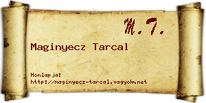Maginyecz Tarcal névjegykártya